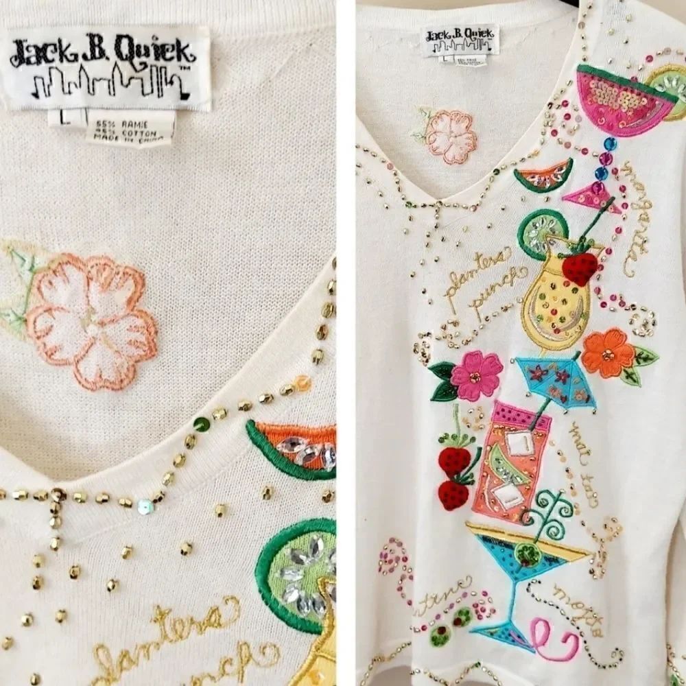 Festive 'Planters Punch' Sweater